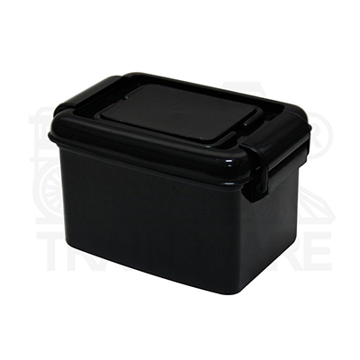 Wholesale and OEM 4L Black Small Multipurpose Plastic Storage Box with Lock & Handlein Bangkok Thailand