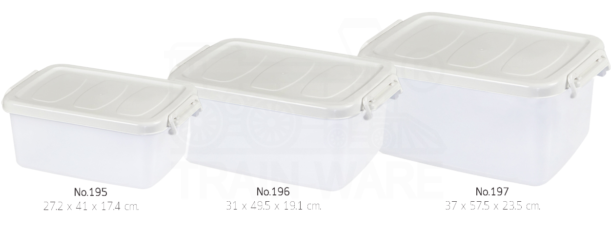 Wholesaler and Manufacterer for 10-12L, 20L, and 30-33L minimal white plastic storage boxes with locking lids in Bangkok, Thailand