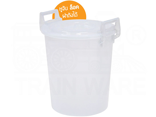 ถังน้ำฝาล็อคหูหิ้ว สีใส 40 ลิตร (4000 ml) ขายส่ง ราคาถูก, ถังพลาสติกขนาดใหญ่ ราคาโรงงาน, โรงงานพลาสติกรับผลิตถังน้ำขนาดใหญ่ กรุงเทพ