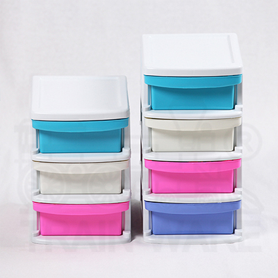 ขายส่ง ลิ้นชักพลาสติกขนาดเล็ก 3 ชั้น และ 4 ชั้น ราคาถูก, ตู้ลิ้นชักเล็กพลาสติก ยกโหล กทม. บางขุนเทียน พระราม2 ราคาโรงงาน
