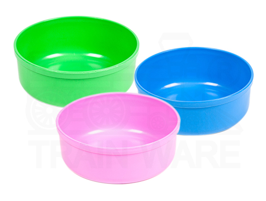 Wholesale and manufacturer 2-liter plastic water bowl (20cm) with custom screen printing in Bangkok, Thailand.